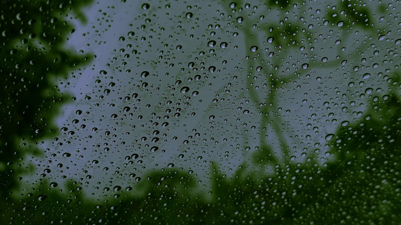 Healing of Stress to Instantly Fall Asleep in Under 5Minutes - Rain Sound On Window with Dark Screen