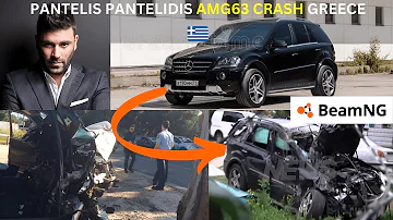 PANTELIS PANTELIDIS MERCEDES AMG 63 CRASH GREECE | RECREATION | BeamNG.Drive #beamng