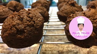 HEALTHIER MUFFINS (GLUTEN-, DAIRY-, SUGAR-FREE) CHALLENGE WITH DC FIT CHICK - Paul Tran Baker Man