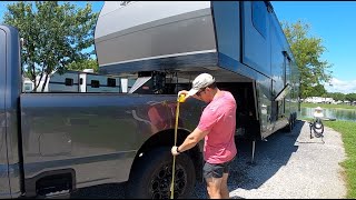 2023 F350 | How much does a SXS reduce pin weight in a Toy Hauler?