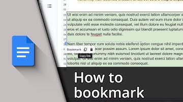 How to bookmark in Google Docs ✅ Tutorial