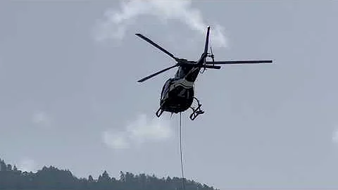 Eurocopter H125 Ecureuil AS350B3e HB-ZVO HeliAlps takeoff Sion airport Valais Switzerland 21.06.2022