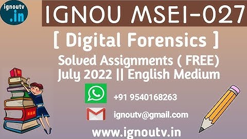 IGNOU MSEI-027 Solved Assignment July 2022 [FREE] || IGNOU PGDIS || IGNOU TV || IGNOU ||