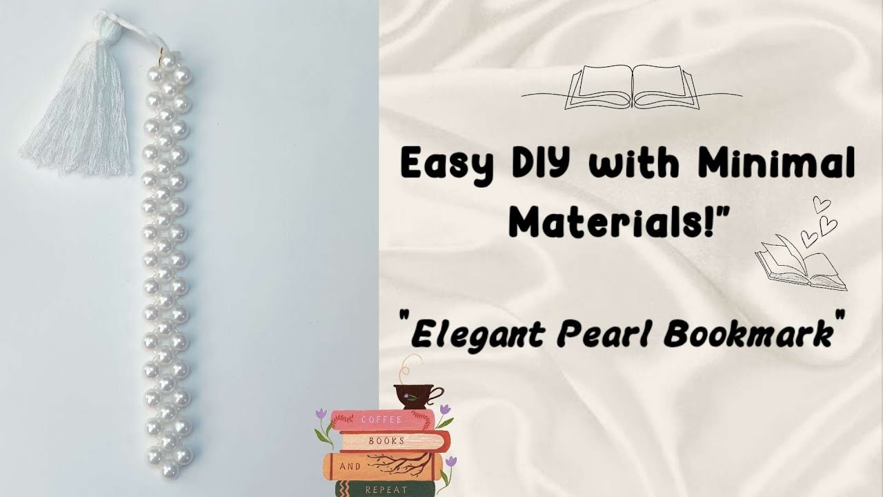 DIY Elegant Pearl Bookmark | Easy & Aesthetic Craft Idea!@mymayi #DIY # ...
