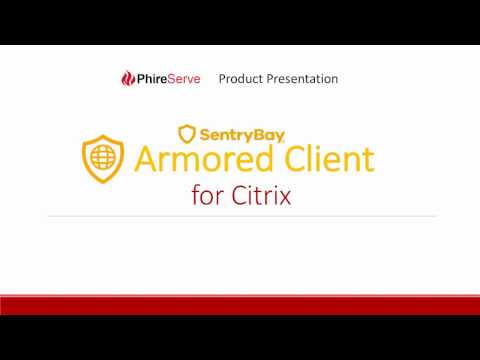 Installing & Using the SentryBay Armored Client for Citrix