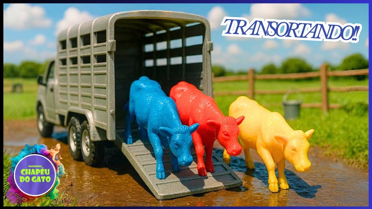 INCRÍVEL transportando os coloridos no caminhão bitrem!