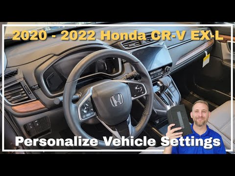 2020 - 2021 Honda CR-V EX-L - Personalized Vehicle Settings - YouTube