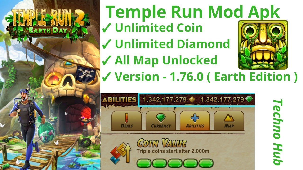 Temple Run 2 Mod Apk 2021 Unlimited Everything Unlimited Diamond Unlimited Coin Map Unlocked Youtube