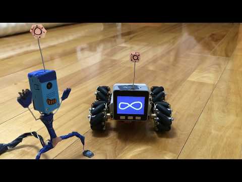 【M5stack・M5stickC・M5stickV】画像認識メカナムホイールロボットのパターン走行です   Mecanum wheels robot with image recognition