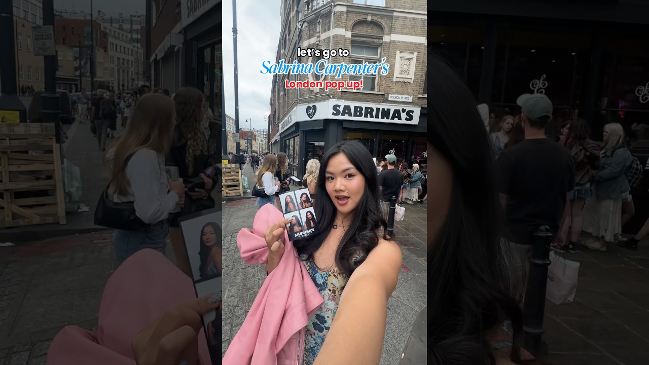 let’s go to the sabrina carpenter pop up in London ✨ 