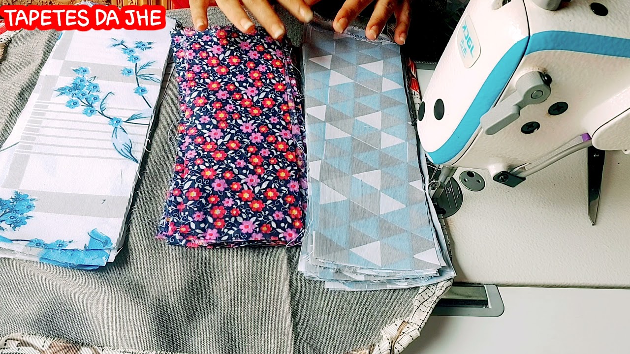 COMO FAZER UM LINDO KIT DE TAPETES PRA COZINHA FACIL DE BICÃO😱 #TAPETESDAJHE