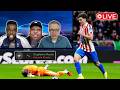 UNBELIEVABLE LIVE REACTIONS TO KINSKY MISTAKES AND SUBSTITUTION VS ATLETICO MADRID