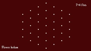 sikku kolam(7-4)|sankranthi muggulu|daily rangoli|easy muggulu|muggulu|simple padi kolam|rangoli screenshot 5
