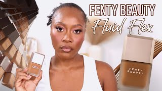 I Tried the NEW FENTY Fluid Flex Foundation AGAIN Review + Side by Side Comparison 516W, 506W & 496W