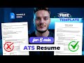 How to create ATS Resume in Google Docs (Step-by-Step + Free Template)