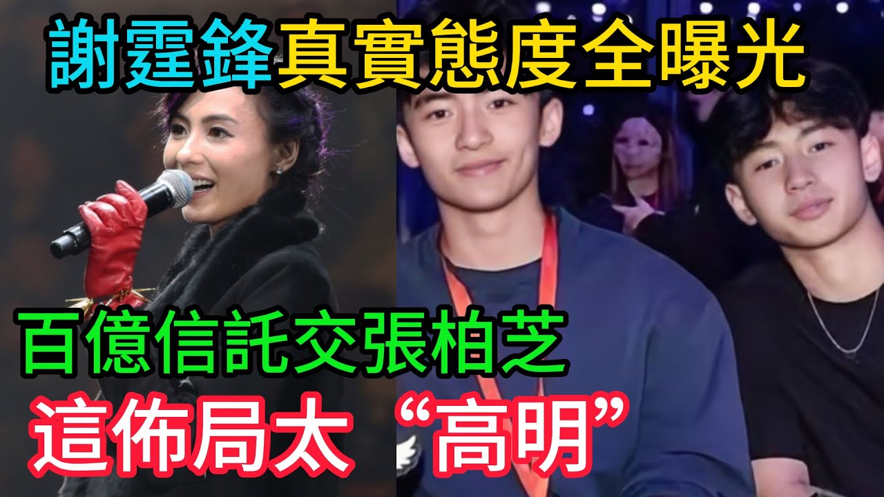 藏不住的深情！謝霆鋒真實態度全曝光：百億信託交張柏芝，兒子教育聽她勸，這佈局太“高明”！ #謝霆鋒 #張柏芝