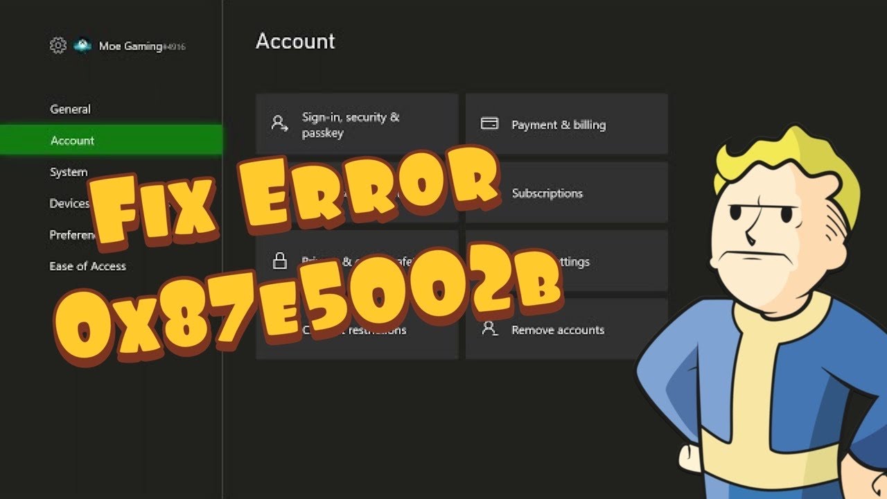 How To Fix Xbox One / Series X/S Error Code 0x87e5002b - YouTube