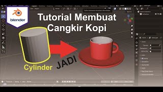 Tutorial Blender Pemula - Cara Membuat Gelas Kopi Sederhana Menggunakan Blender screenshot 4