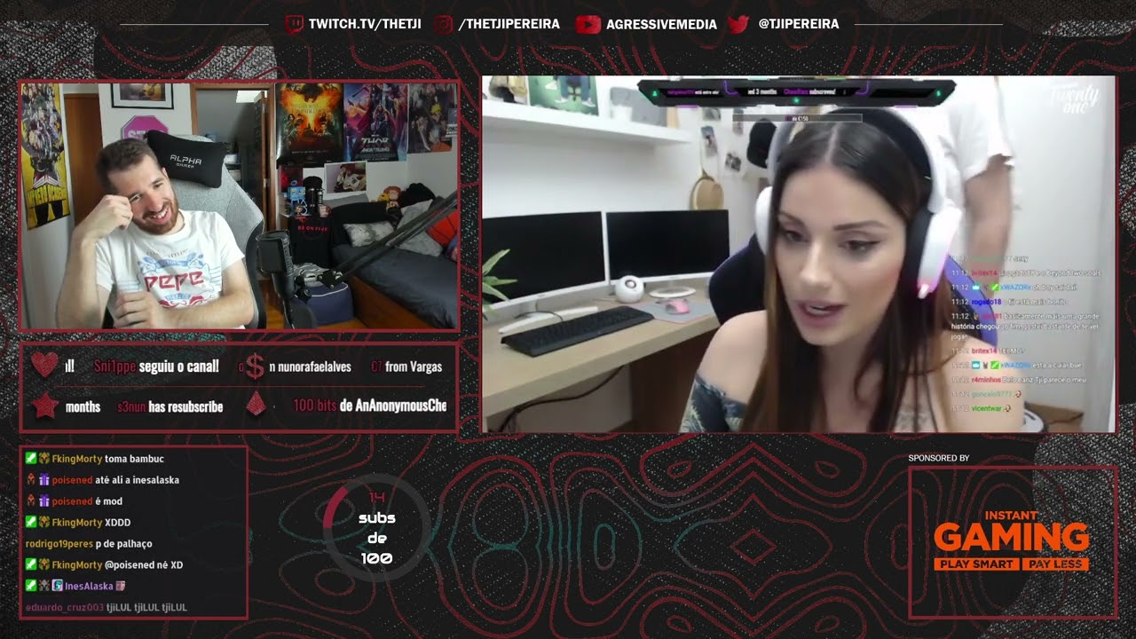 Tji nota os seus comportamentos dúbios na stream da Sara