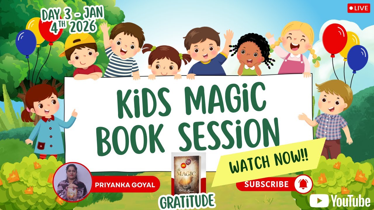Kids Magic Book Session | Day 3 - Jan 4th 2026 | 💻 Online | Live Stream