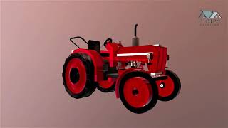 Tractor Modeling Part 2 - 3D Modeling - 3ds max - 3 Dips Creation
