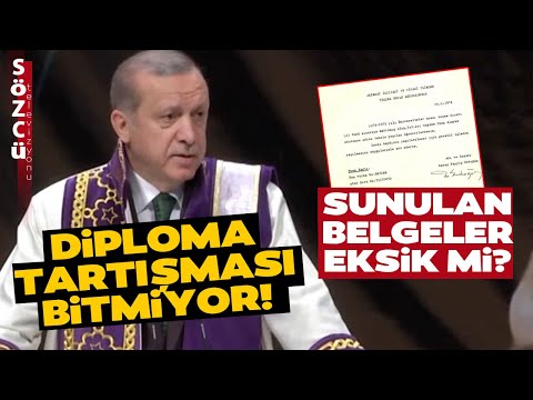 Bir Diploma Hikayesi! Erdoğan'ın Diplomasında Sunulan Belgeler Eksik mi?