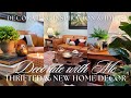 2024 decorate with me  thrift finds  new home decor  furniture  valencia artisan leather sofa