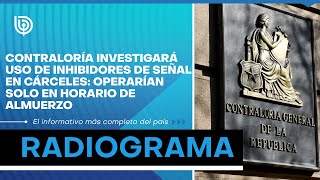 Contraloría investigará uso de inhibidores de señal en cárceles: operarían en horario de almuerzo