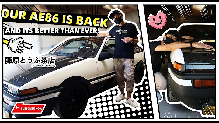 Our Fujiwara Tofu Cafe AE86 Is Back From The Paint Shop! AND IT'S BETTER THAN EVER!