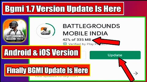 BGMI 1.7 Update Is Here | Official Timing Of Android Version & iOS Version