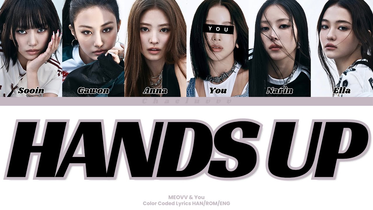MEOVV - HANDS UP // You as a Member // KARAOKE // (6 Members Ver.) Color Coded Lyrics MEOVV - HANDS UP // You as a Member // KARAOKE // (6 Members Ver.) Color Coded Lyrics