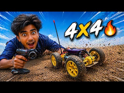 Diy 4x4 Powerful Rc Car 🔥 | With Left & Right | #jlcpcb #bituexperiment 