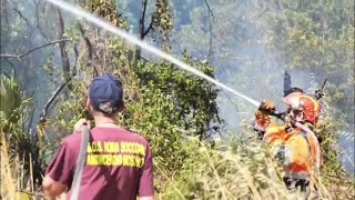 Incendio a Castel Porziano, Canadair in azione a Ostia