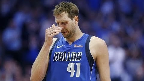 Dirk Nowitzki CRIES after watching the tribure the Spurs gave him before his Last NBA Game