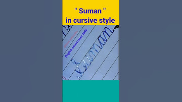 "Suman" in cursive|| #suman #art #cursive #calligraphy #shorts #short #viral #trending