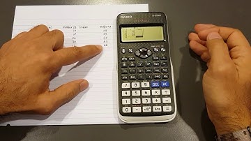 Calculating Mean, Variance and Standard Deviation Using 570 EX Calculator