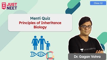 Menti Quiz | Principles of Inheritance & Variation | Class 12 | Biology | Just NEET | Dr Gagan Vohra