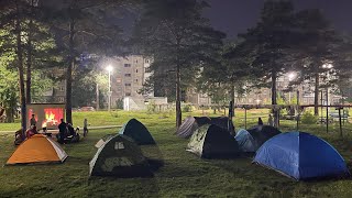 Палаточный городок в нашем дворе