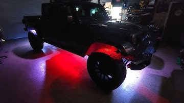 ILMODS - 2021 Jeep Gladiator with @XKGLOW_Lighting XKAlpha App SetUp Rock & Underglow Lights