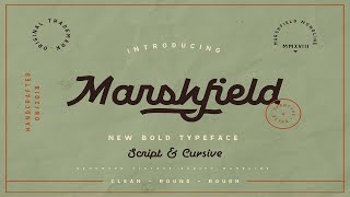 Marshfield Typeface Font Free Download