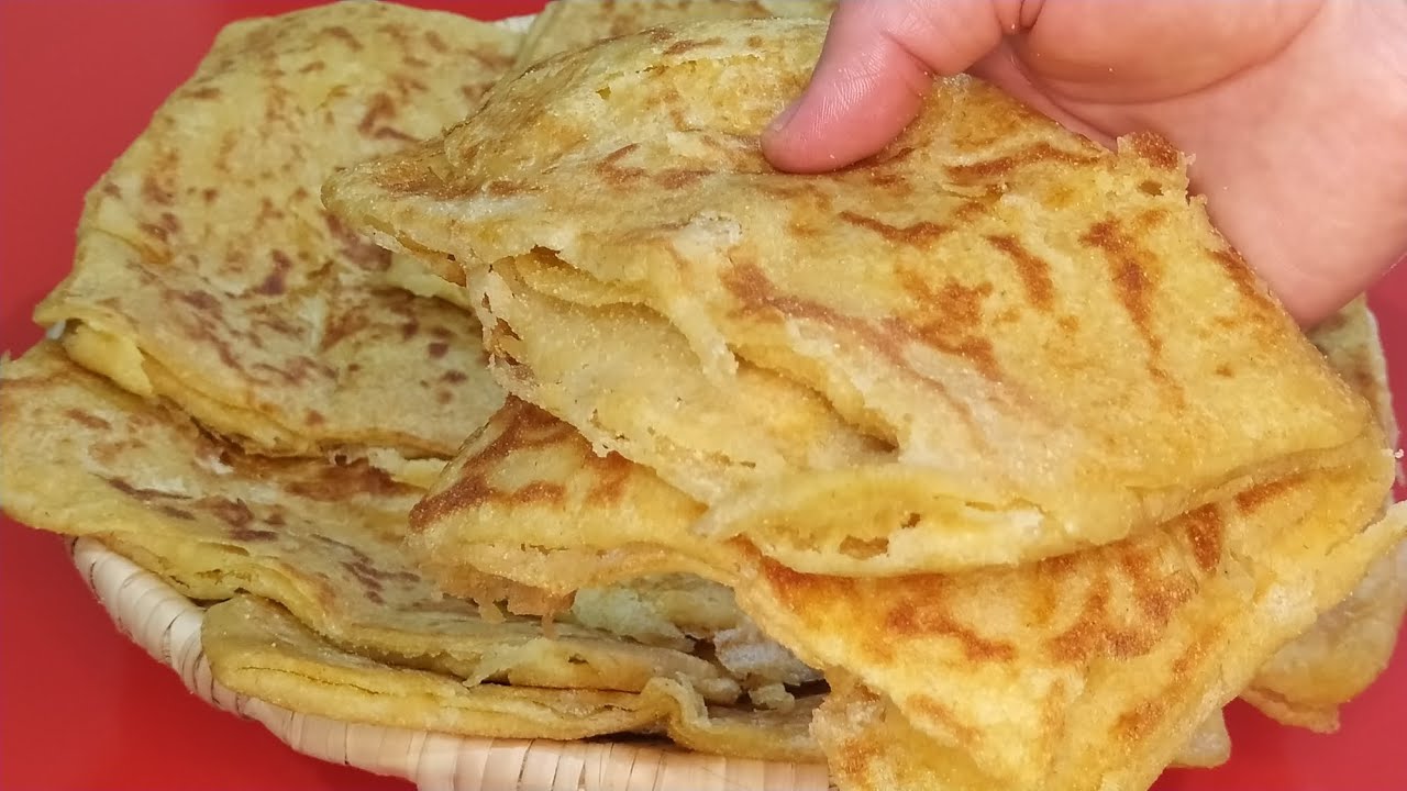 مسمن بدقيق القمح الكامل (Complet) والفينو 👌مسمن هشيش مورق ولذيذ 😋بدون فرينة #مسمن القمح#sans farine