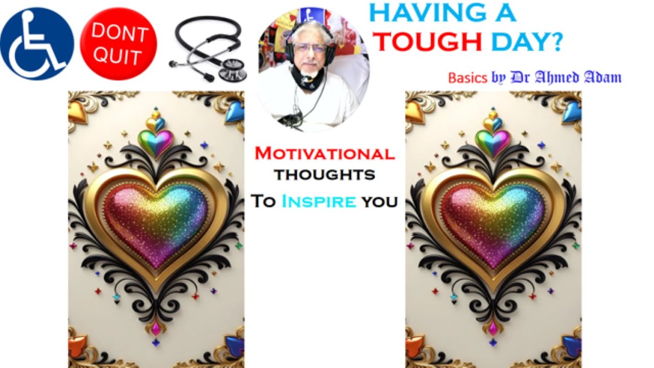 Having a tough day? Fire up yr brain with (some more) motivational thoughts by Dr Ahmed inspire u
