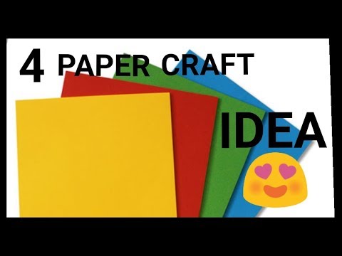 4 आसान और सुन्दर christmas CRAFT/ Diwali and christmas decoration craft idea/diy Paper craft - YouTube