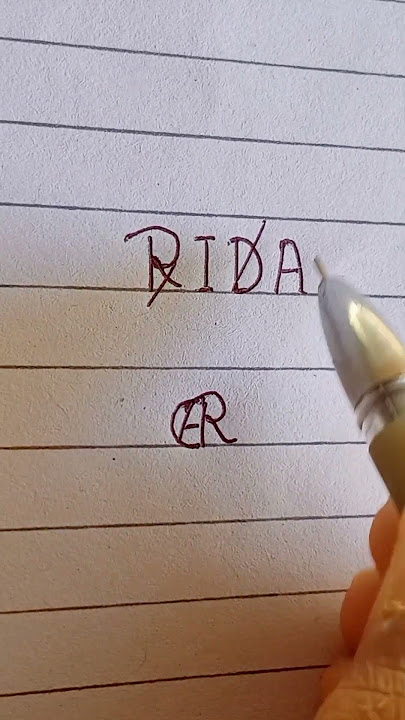 name logo of (Rida)#shortvideo #ytshort