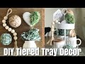 Cheap & Easy Tiered Tray Decor / Dollar Store DIY