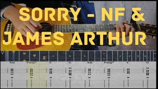 Sorry - NF & James Arthur | Easy Guitar Tutorial