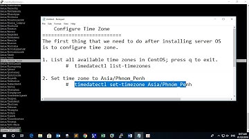 Change timezone of Centos server (Linux part 3)