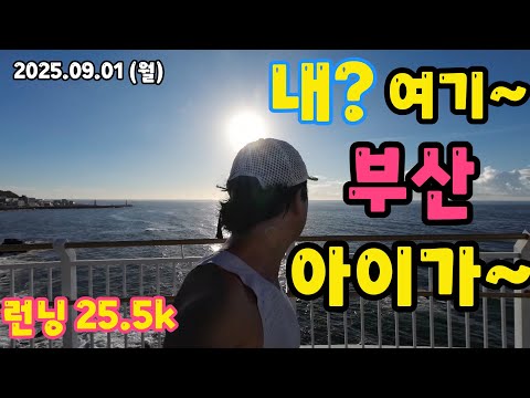 2025.09.01 (월)  부산 해운대 런닝,,  25.5k (여기~ 부산 아이가~~🤣)