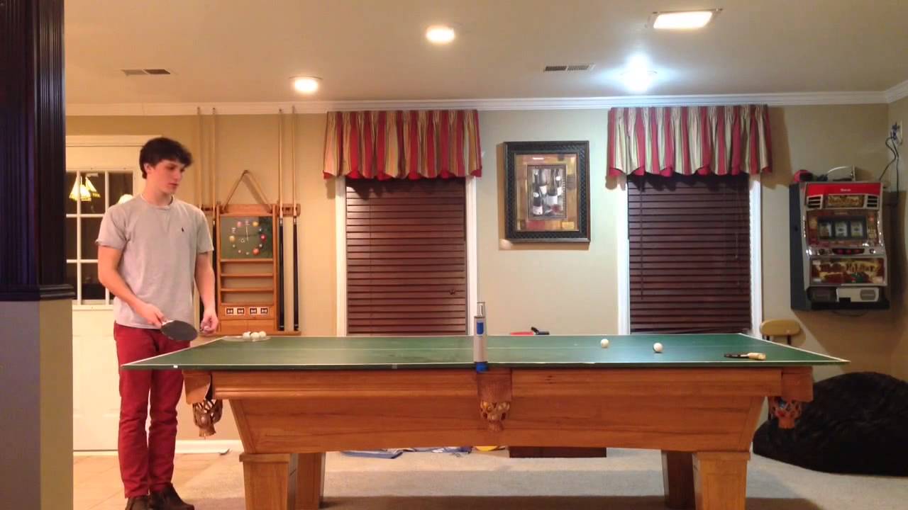 Extreme backspin table tennis serve YouTube