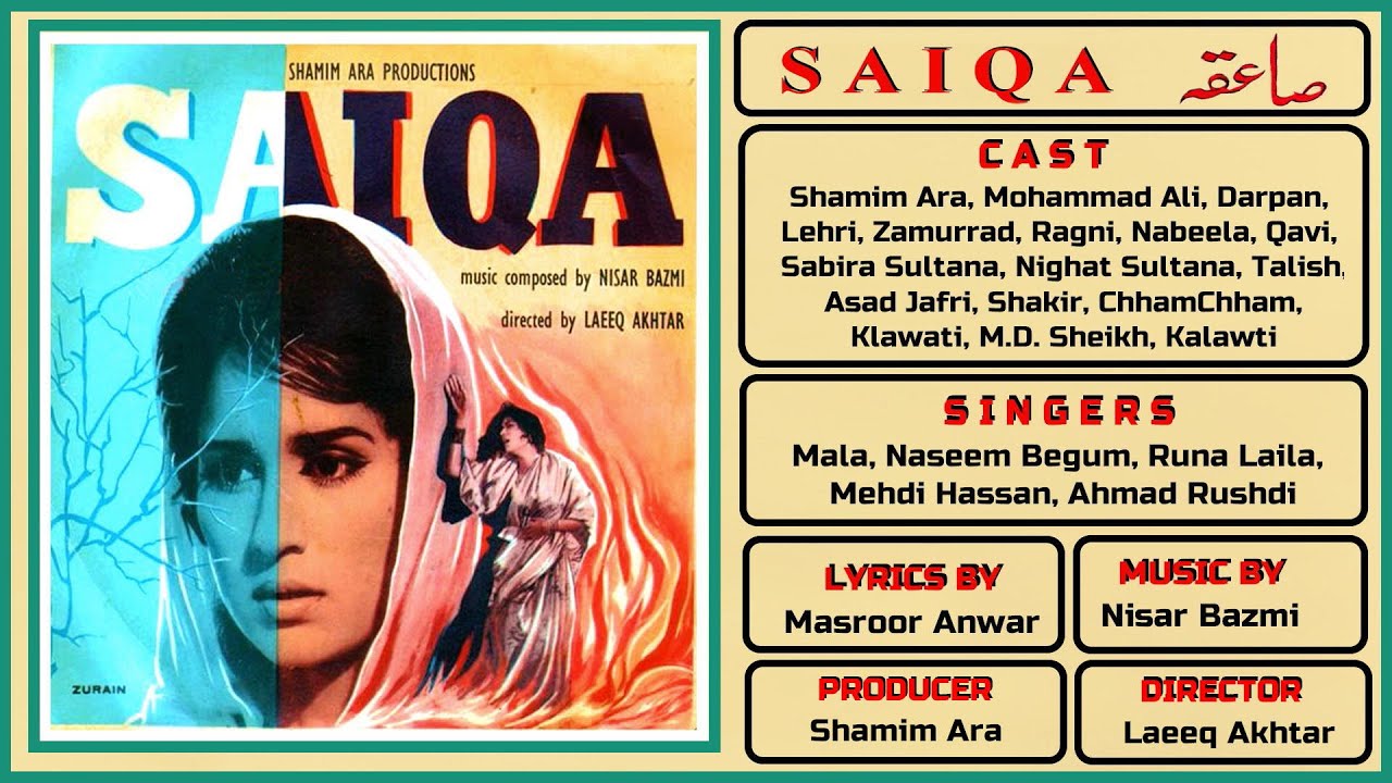 Husn Ka Jalwa Bijli Ban Kar Kab Kis Par Gir Jaye  - Mala Begum  - Film Saiqa